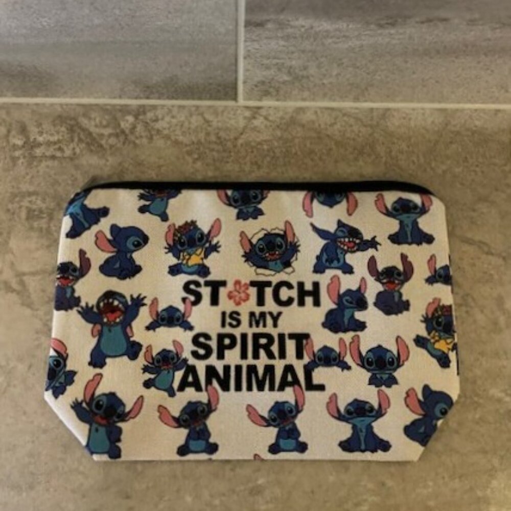 3/$12 Stitch Cosmetic Bag EUC